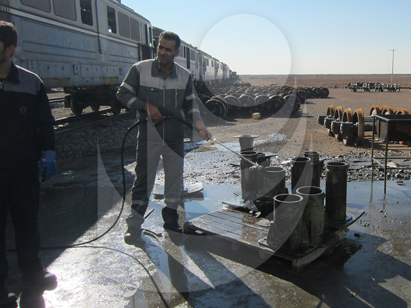 railway washing with hot water industrial waterjet T 895-1