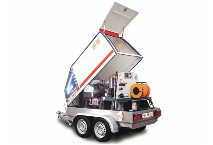 power trailer 500/30 high-pressure cleaner